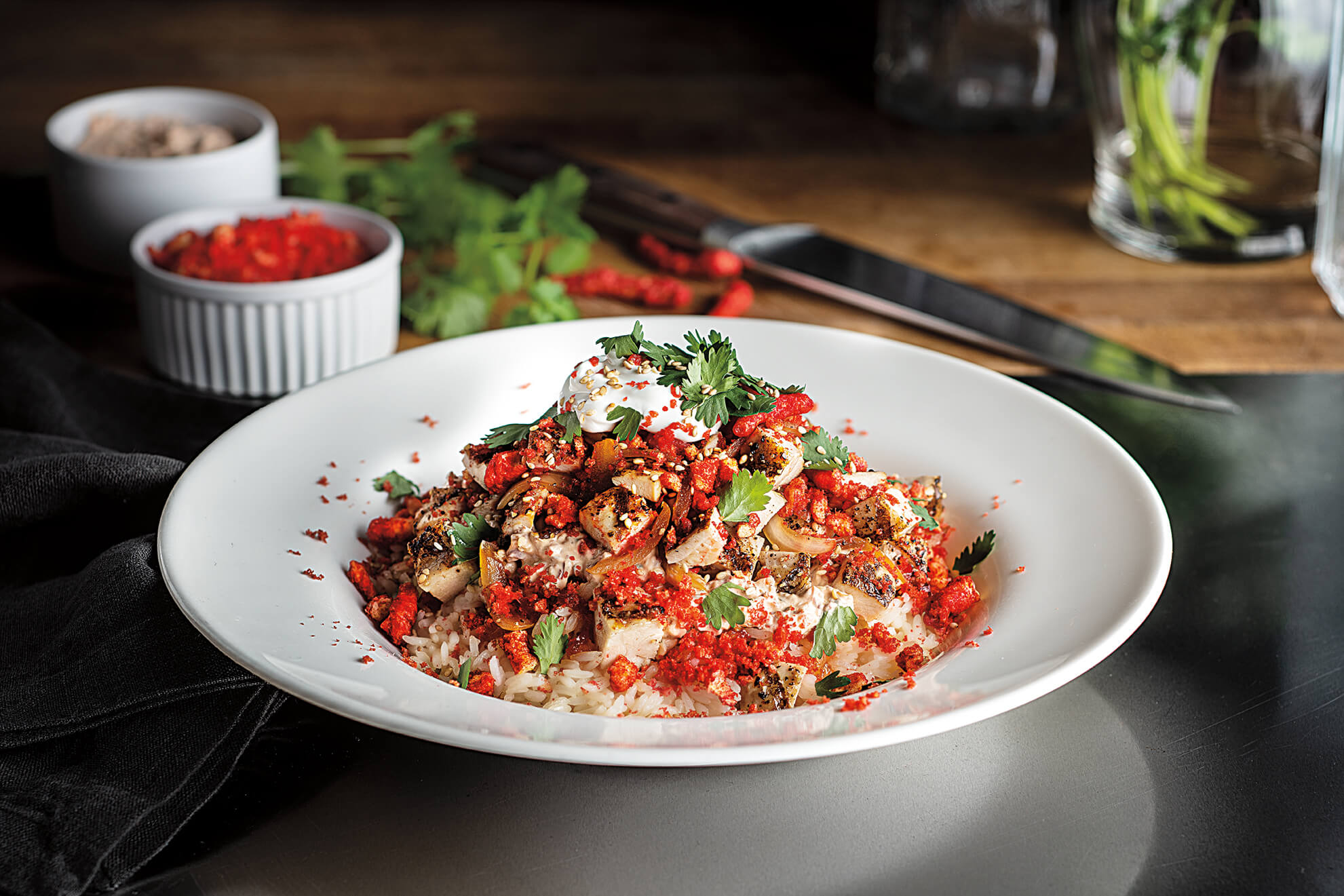 CHEETOSÂ® XXTRA FLAMIN HOTÂ® Rice Bowl | FLVR