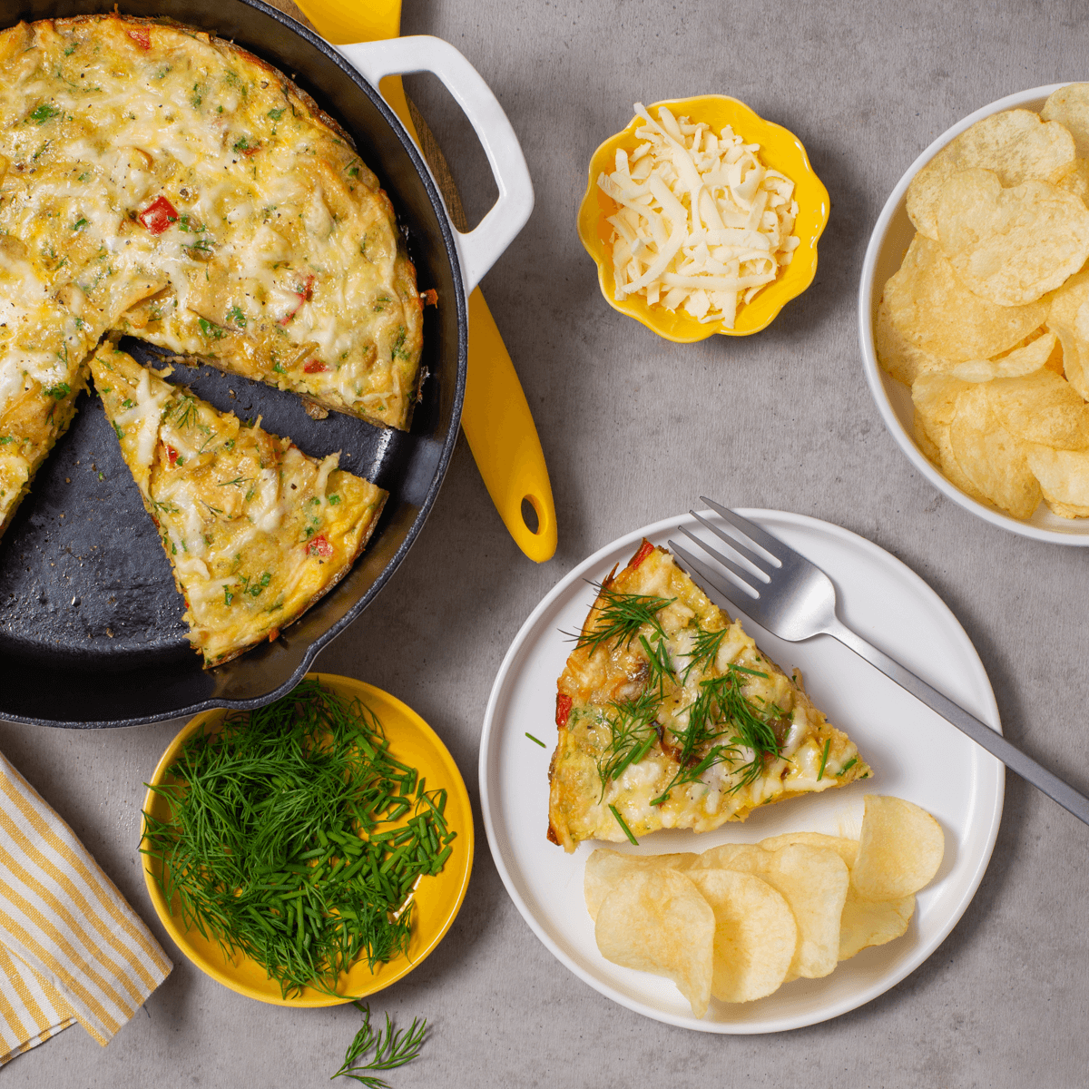 LAYS® Potato Chip Caramelized Onion Frittata | FLVR