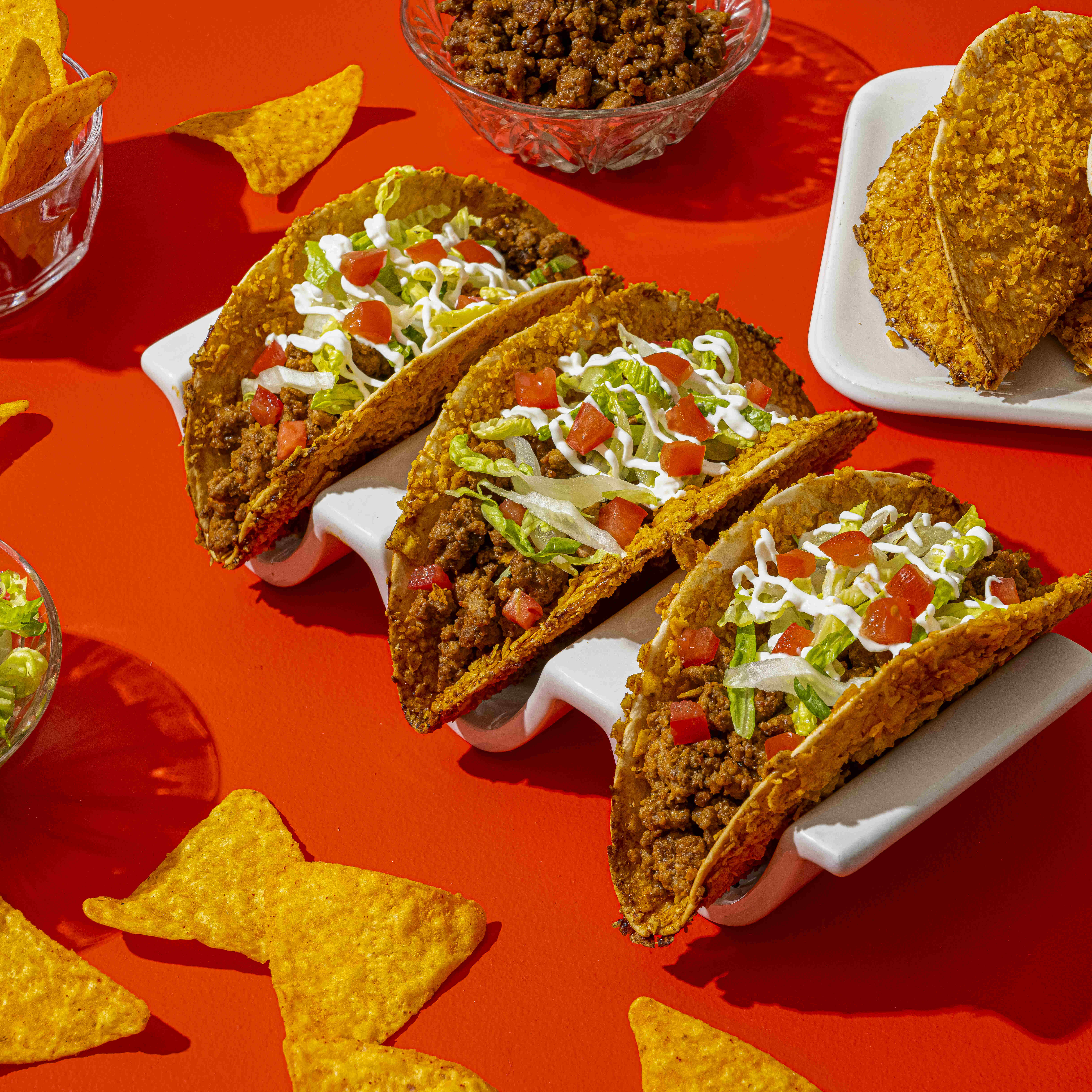 DORITOS® Nacho Cheese Crusted Taco Shells | FLVR