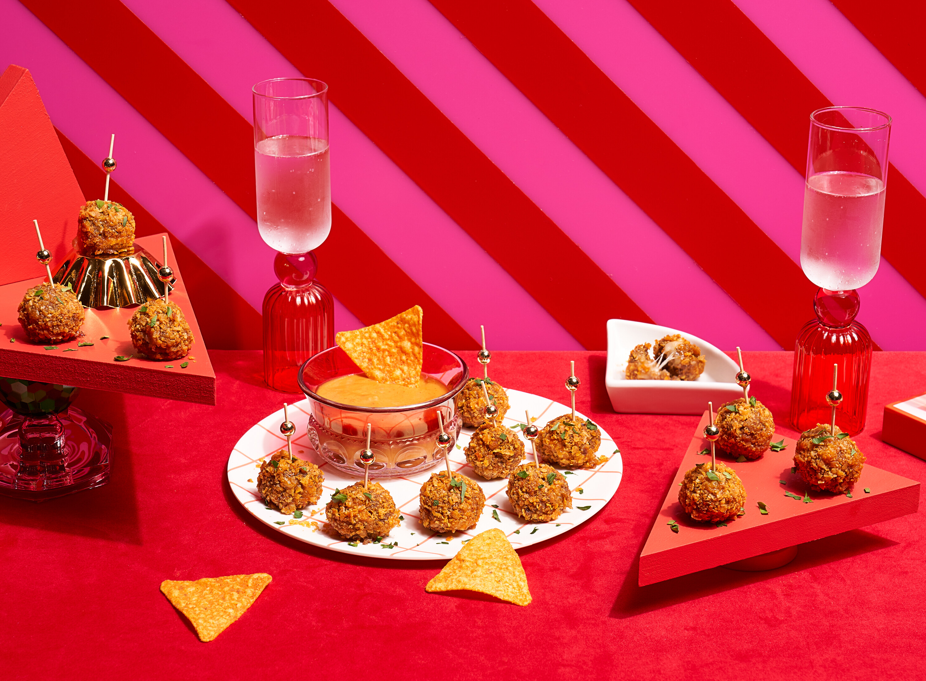 DORITOS® Nacho Cheese Crusted Meatballs | FLVR