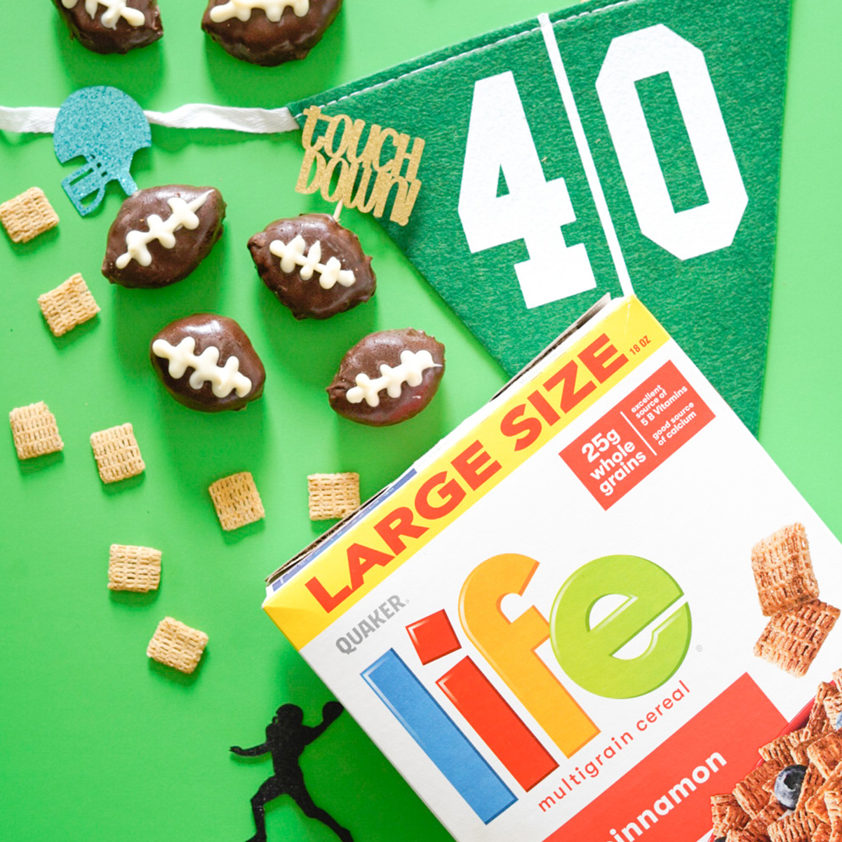 Life® Cereal Football Truffles | FLVR