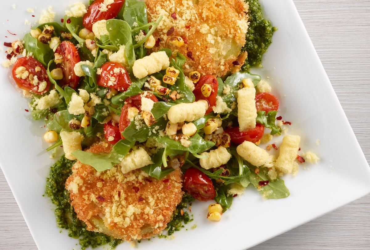 Puffectly Fried Green Tomatoes | FLVR