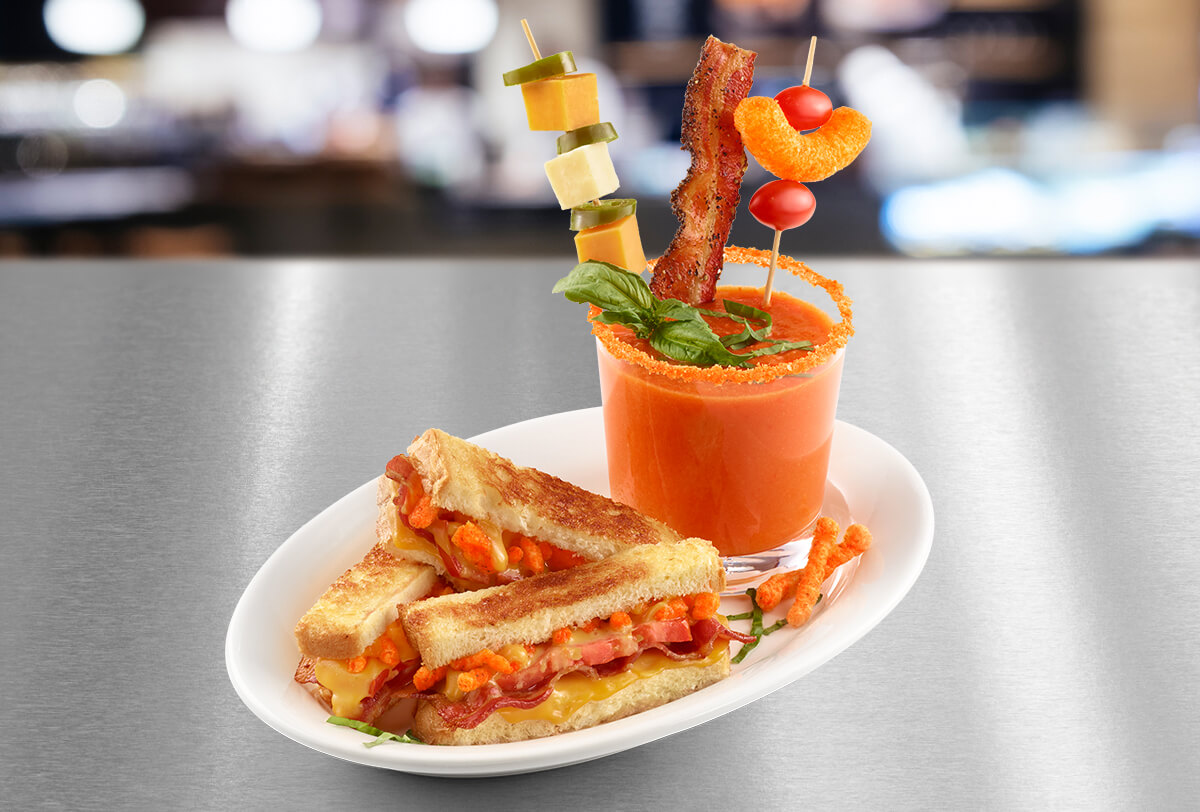 CHEETOSÂ® Grilled Cheese + Tomato Soup | FLVR