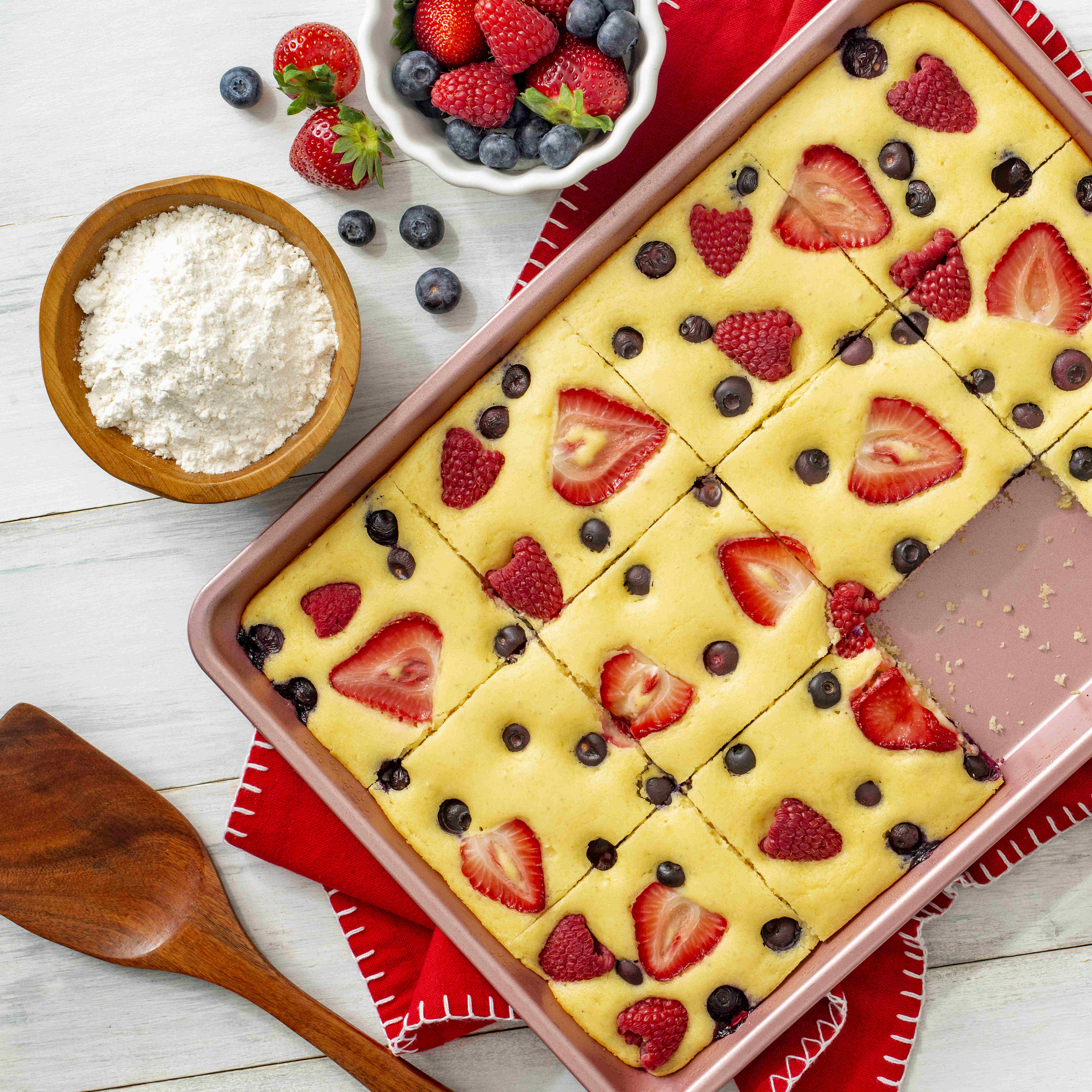Berrypan Pearl Milling Company™ Mixed Berry Sheet-Pan Pancakes | FLVR