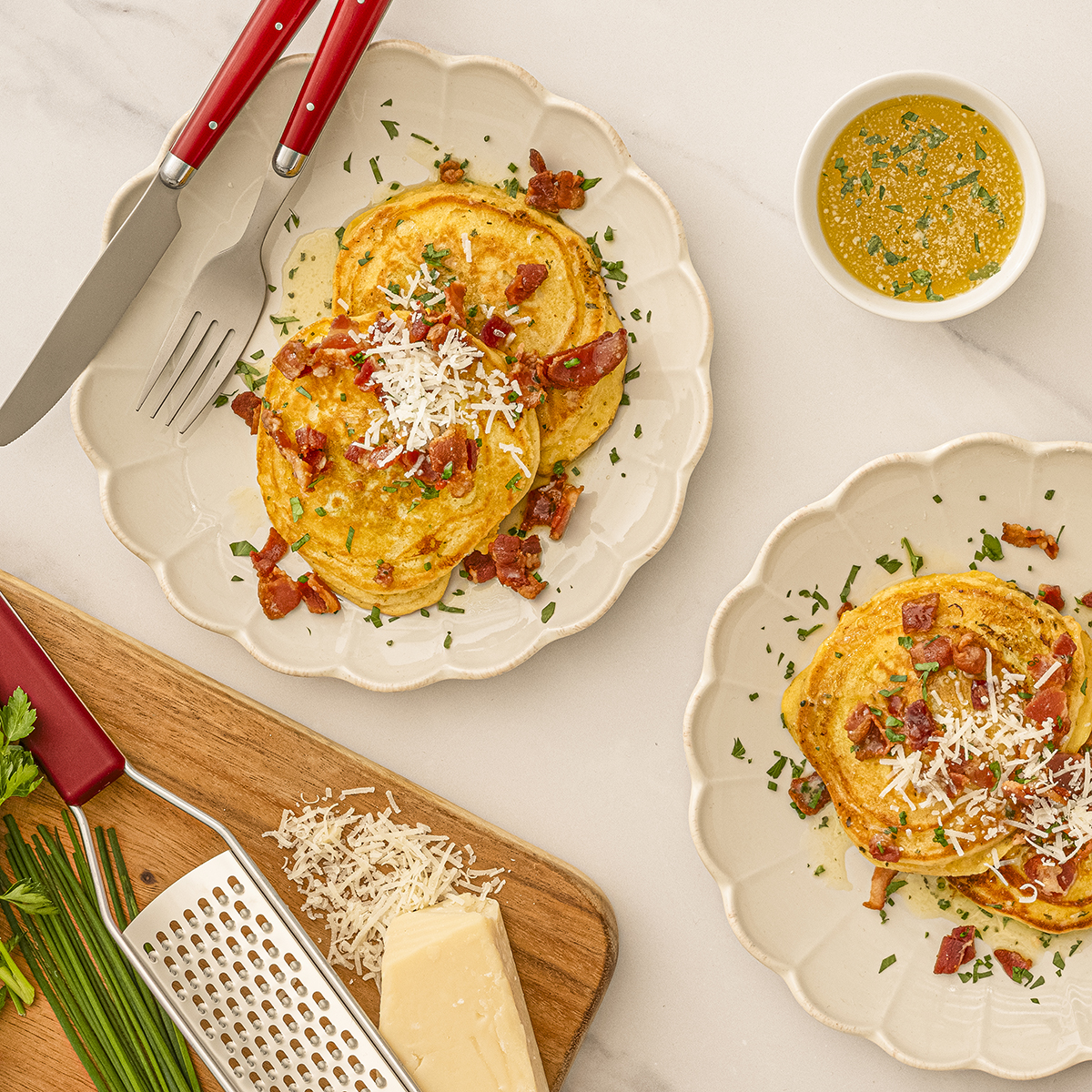 Pearl Milling Company™ Garlic Bread Pancakes | FLVR