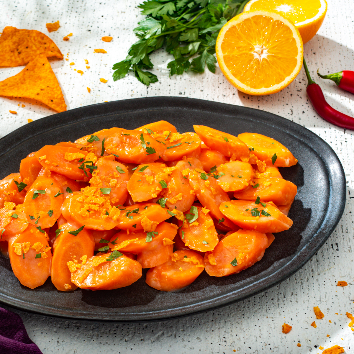 DORITOS® Spicy Sweet Chili Glazed Carrots | FLVR