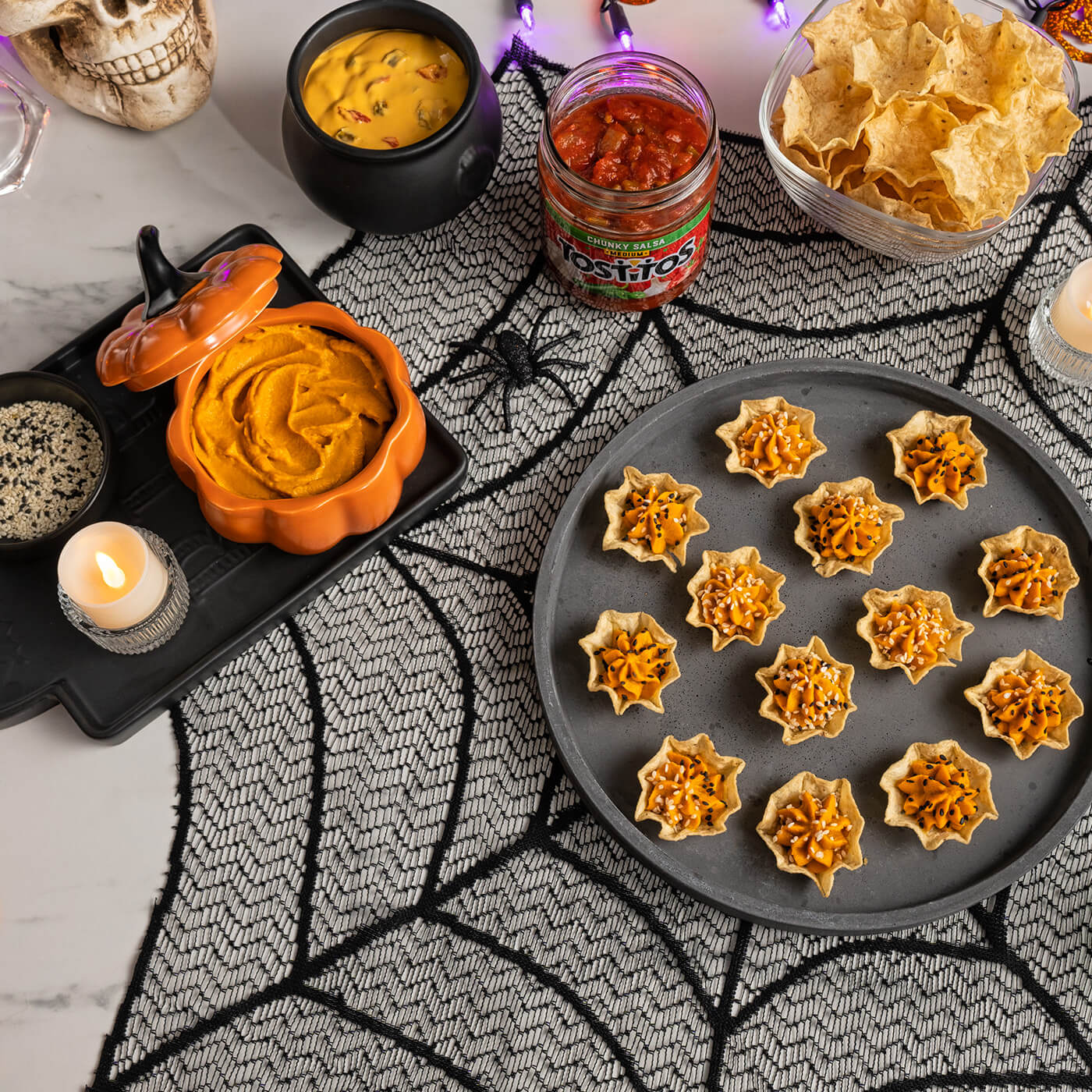 Spooky Pumpkin Sesame Bites | FLVR